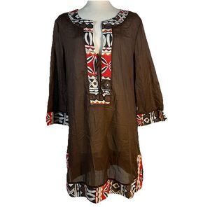 La Blanca sz M READ Brown Swimsuit Cover Up